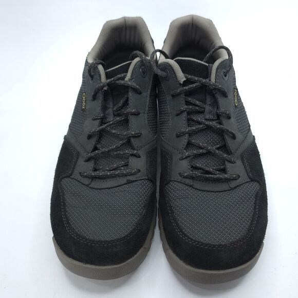 Oboz Men’s Bozeman Low Hiking Shoes Sneakers Size 11 Black Suede canvas